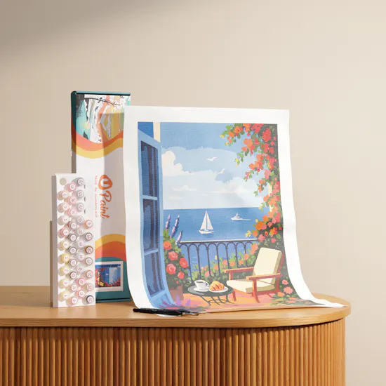 uPaint Blooming Memories Paint By Numbers Kit
