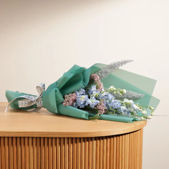 Koko Happy Birthday Mini Cake | Blue Delphinium