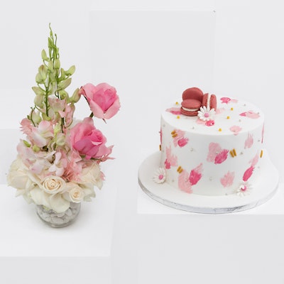 Abstract Cake Pink