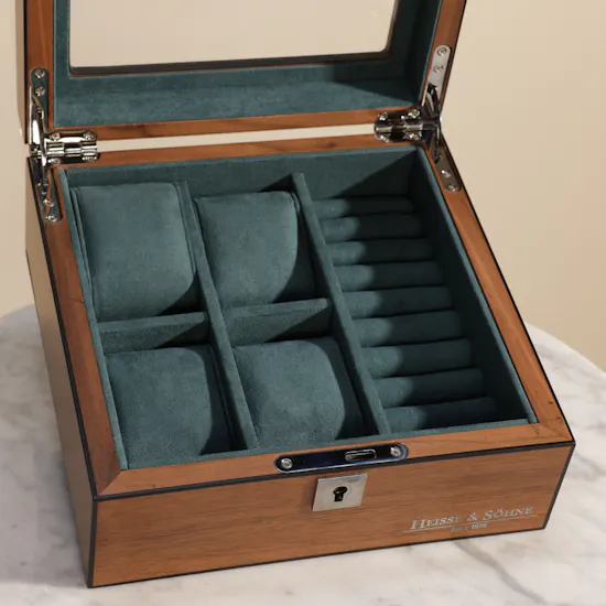 Heisse & Söhne Borneaux 4+ Walnut Watch Box