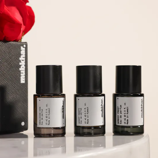 Mubkhar Citrus Essence Perfume Set | Red Rose Box