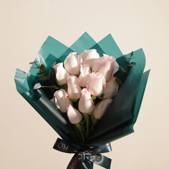 Miss L' by L'azurde Flower Stud Gold Earrings | Charming Rose Bouquet