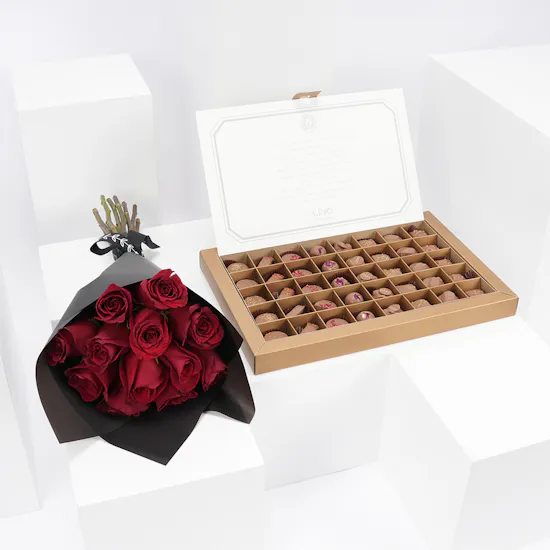 Levo Chocolates | Roses Bouquet