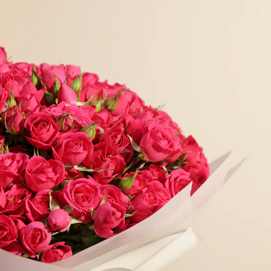Stunning Fuchsia | 100 Baby Rose Bouquet