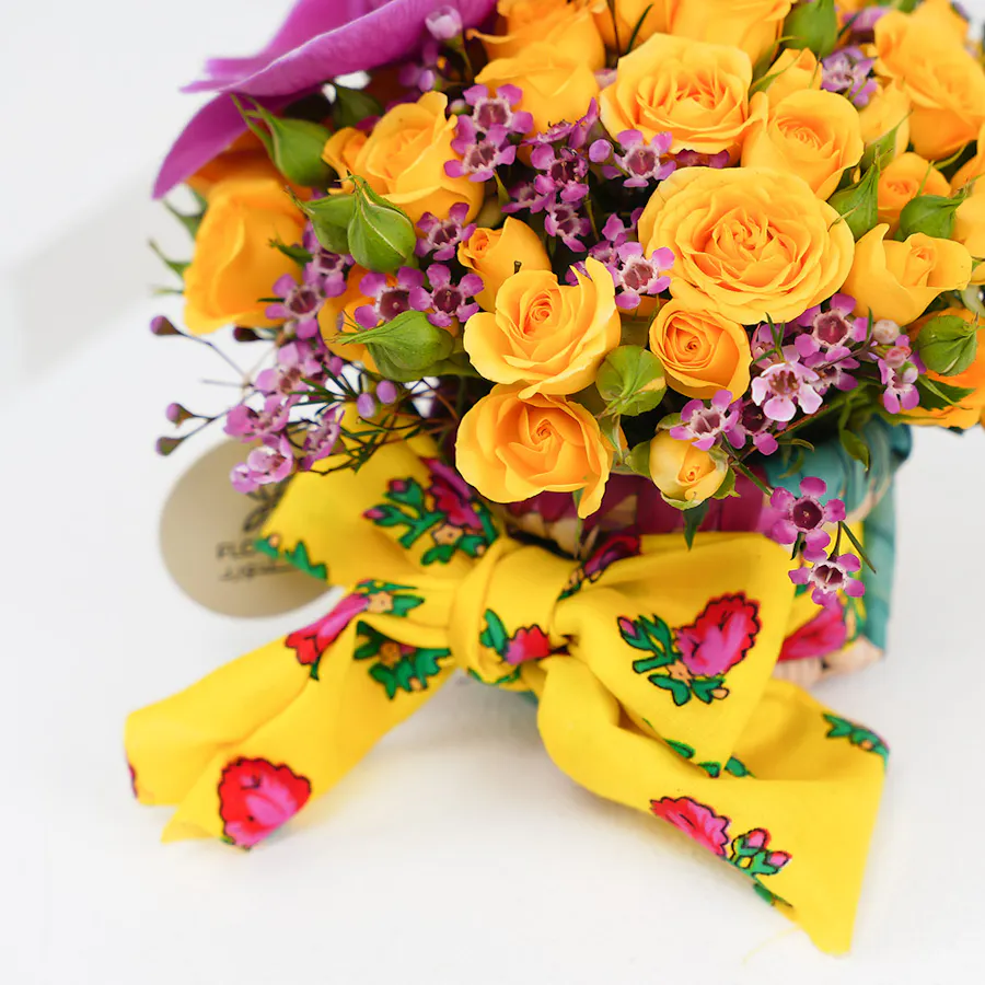 Mini Bright Blooms Basket 3