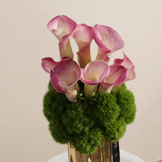 Golden Contour Flower Vase