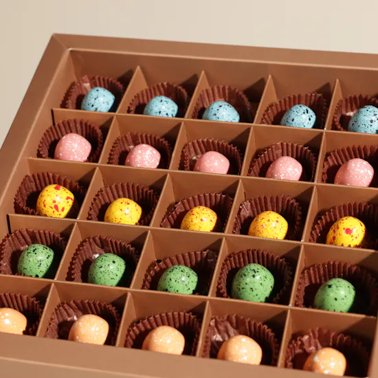 Ghazl Chocolatier Colorful Easter Egg Chocolate Box