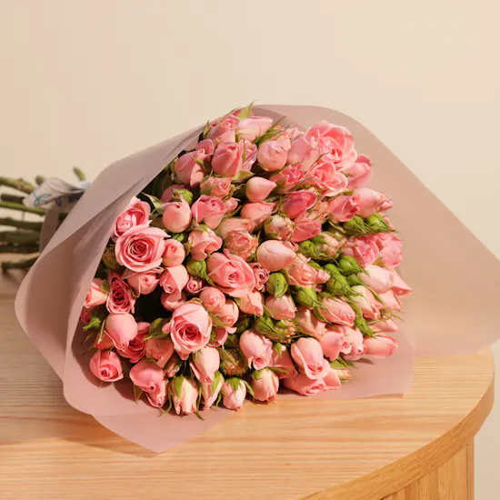 Miss L by L'azurde Kids Necklace | Pink Flower Bouquet