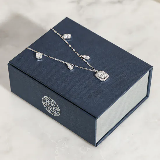 Hilia Zircon and Silver Women's Necklace