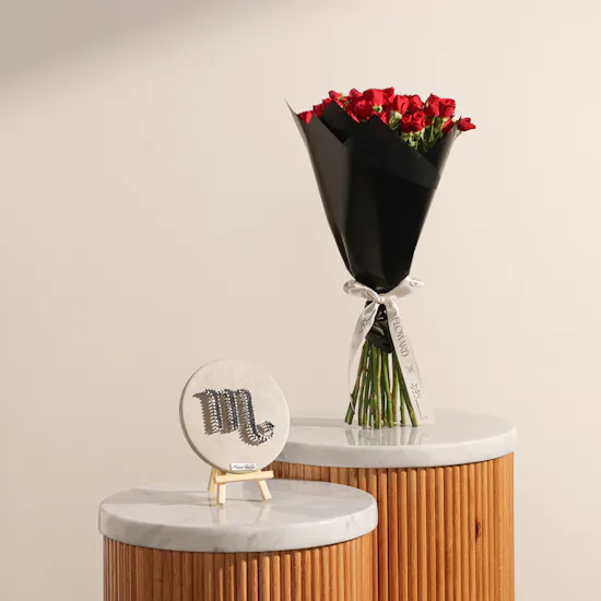 Maisam Qassem The Scorpio Art Piece | Passion Flowers Bouquet