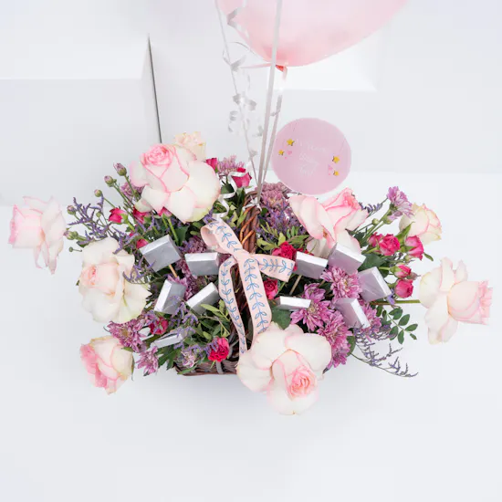 Welcome Baby Girl | Chocolates and Flowers