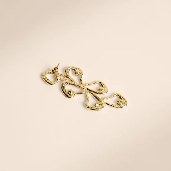 Lynyer Celestial Whispers Gold-plated Bracelet and Earring Set