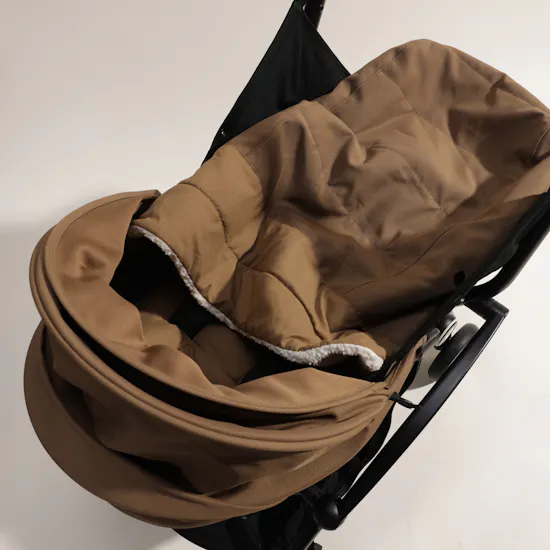 Stokke Yoyo3 Taupe with Black Frame Stroller Bundle