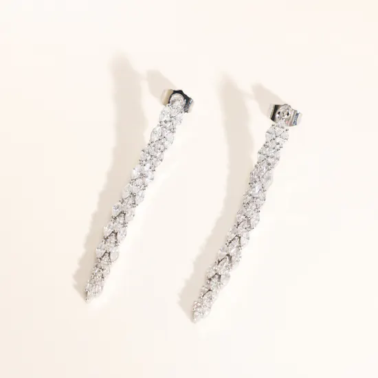 Alvira Wedding Zerconia White Gold Plated Jewelry Set