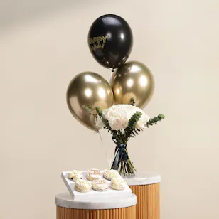 NJD Happy Birthday Cupcakes | Flowers and Balloons