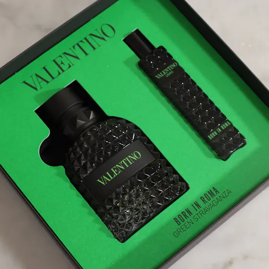 Valentino Uomo Born in Roma Green Stravaganza EDT Men's Set