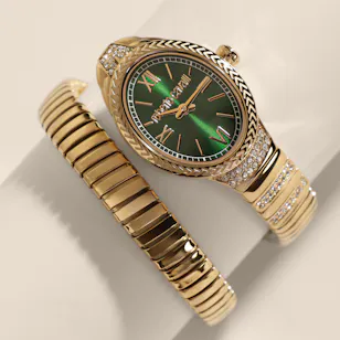 Roberto Cavalli Nirvana Green Dial Women's Watch