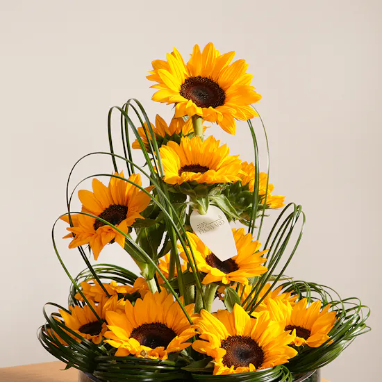 Cheerful Sunflowers Vase