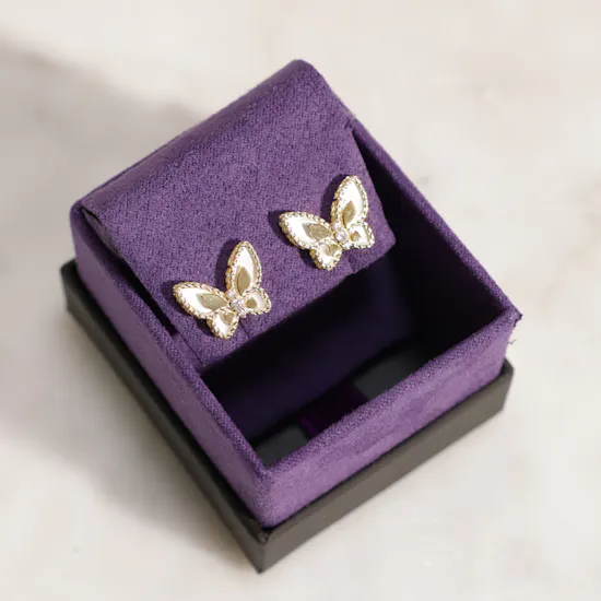 Damas Farfasha Petali Del Mare Butterfly Earrings