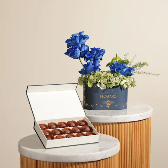Floward Small Kunafa Pistachio Chocolate Box | Charming Flowers