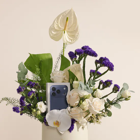Apple iPhone 17 Pro Deep Blue 256 GB | Moonlight Flowers Box