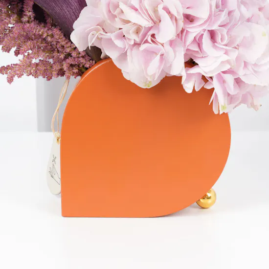 Calla & Hydrangea | Heart Vase