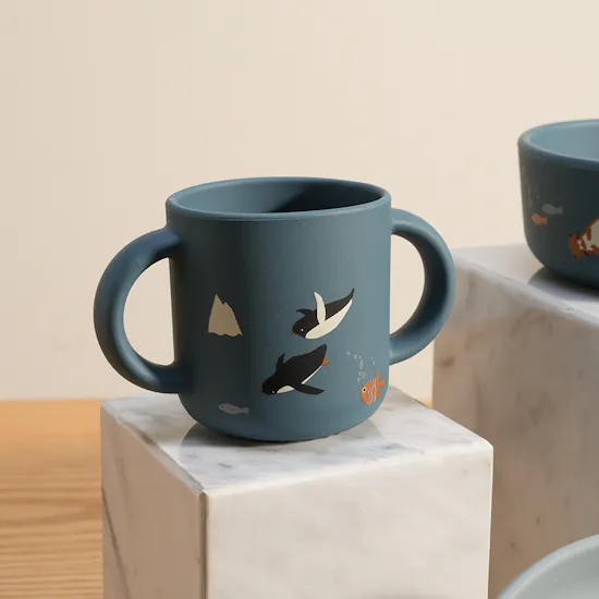 Peek A Boo Liewood Vivi Silicone Arctic Sea Tableware Set