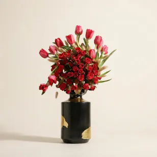 The Red Muse Flower Vase