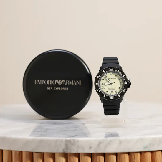 Emporio Armani Sea Explorer Automatic Black Watch for Men