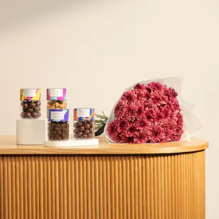 Moko Dragée Gift Jars | Romantic Flowers Bouquet 