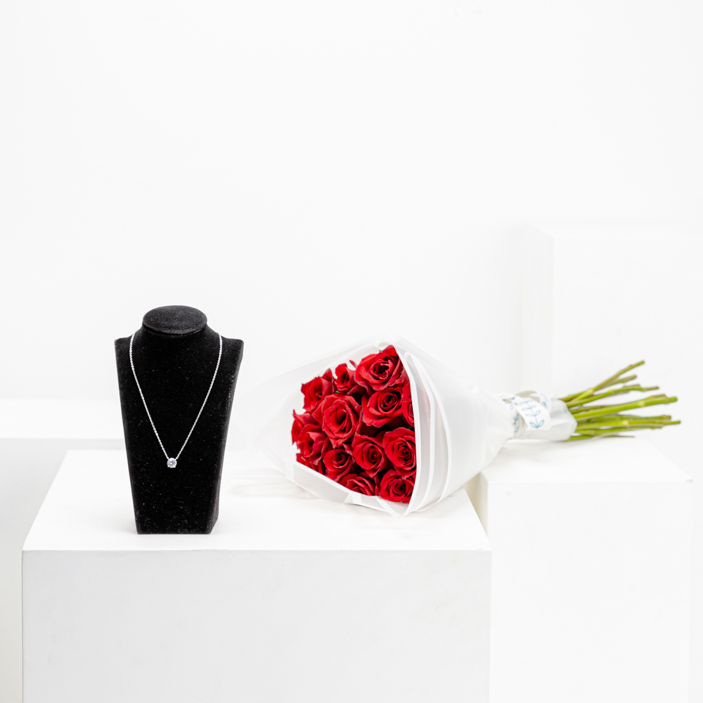 Felizmoda Silver Necklace | Love Roses
