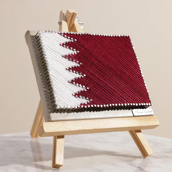 Maisam Qassem Rectangular Flag of Qatar