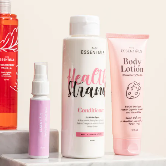 Essentials Strawberry Vanilla Bath and Body Set