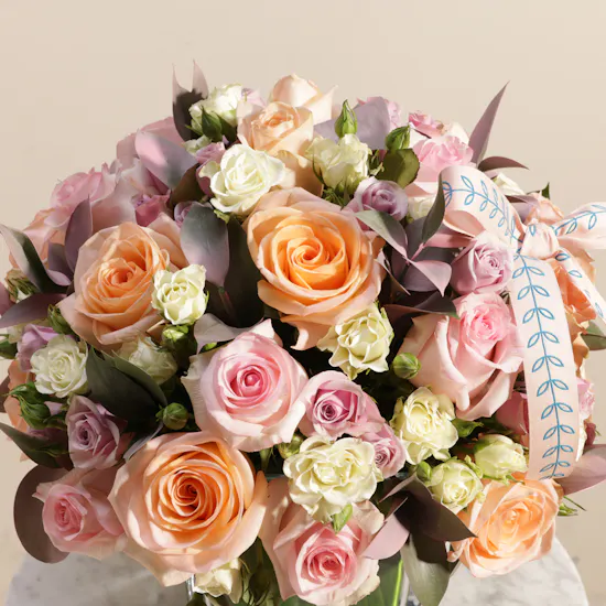 Elegant Square Flowers Vase