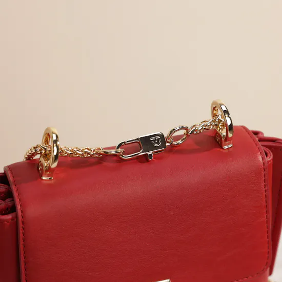 Cole Haan Mini Convertible Chain Red Bag