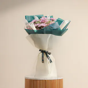 Shiny Pink Chrysanthemum Bouquet 