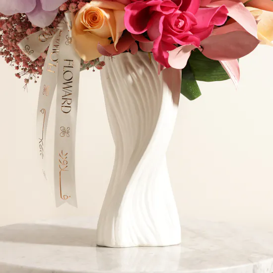 Floral Whisper Flower Vase