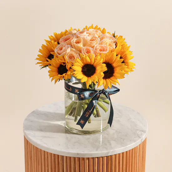 Sunshine Blooms Flowers Vase