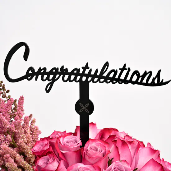 Elegant Congratulation Bloom Vase