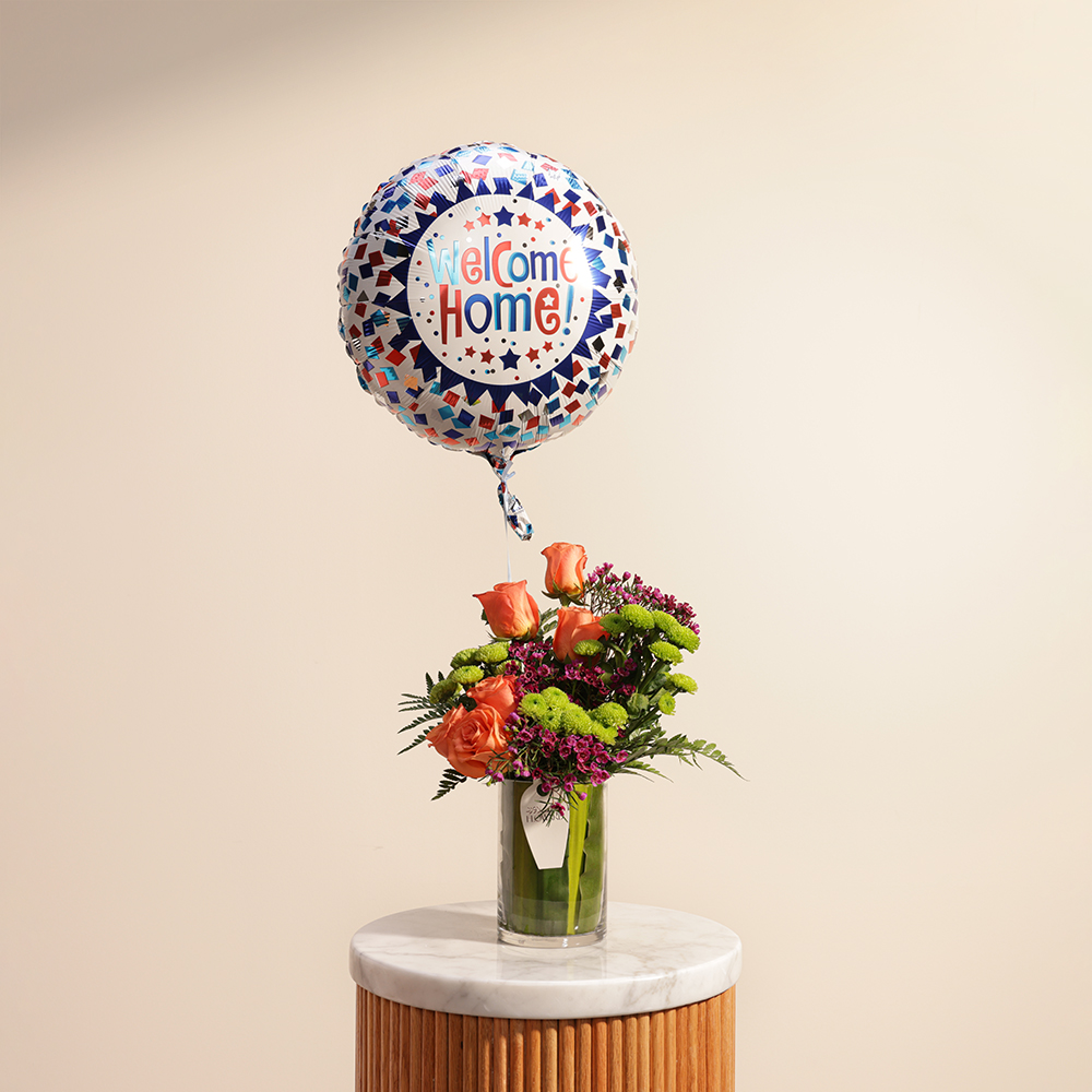 فازة زهور وبالونات نورت البيت