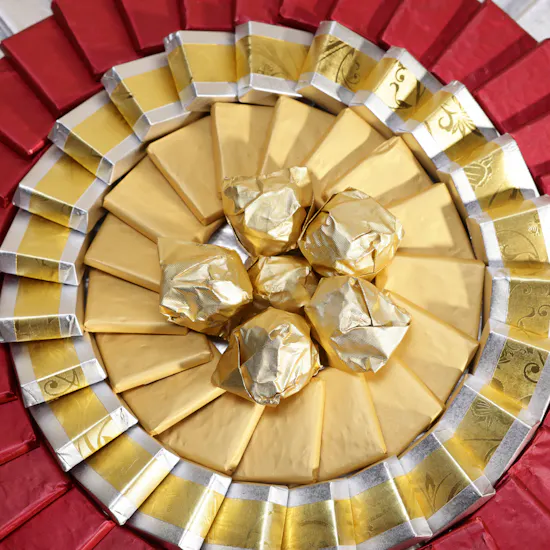 Saadeddine Luxury Leather Chocolates Tray