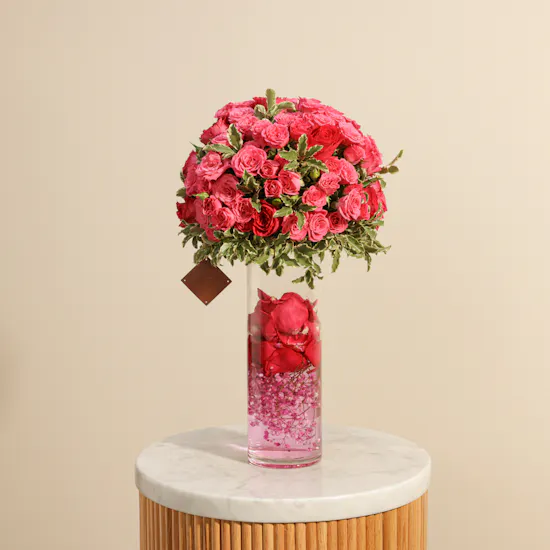 Color Burst Flower Vase