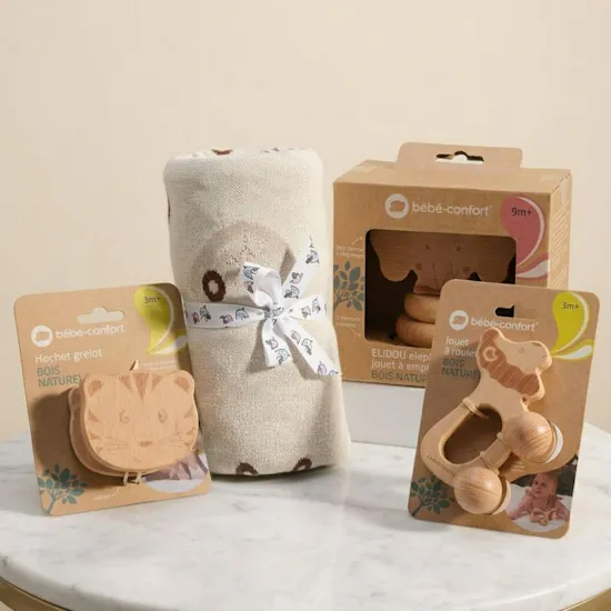 Peek A Boo Joyful Wooden Animals Gift Box