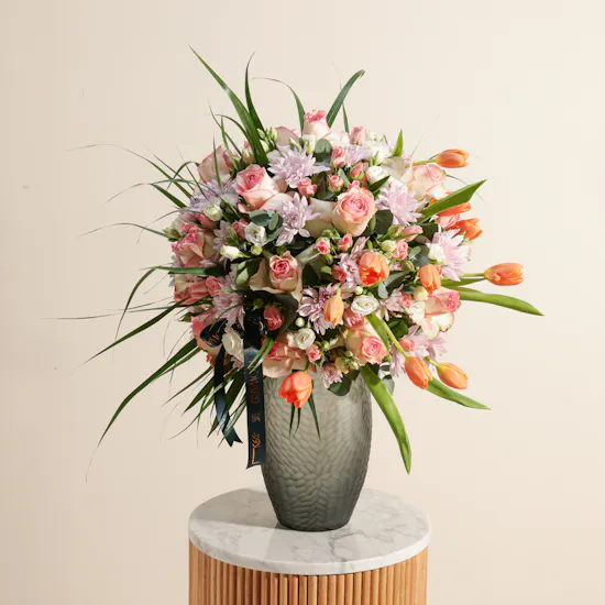 Shinny Flowers Vase