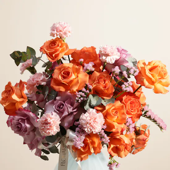 Sunset Confetti Flower Vase