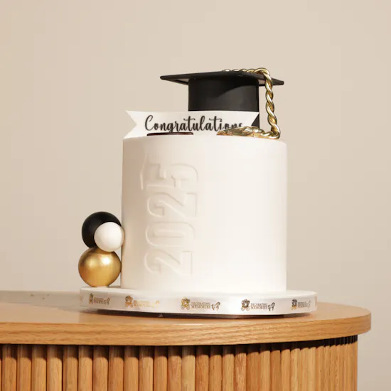 Decorating Memories Congrats for Grad 2025 Cake | Spring Breeze Bouquet