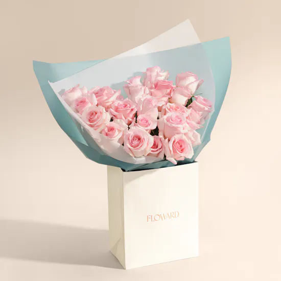 Sweet Blush Rose Bouquet