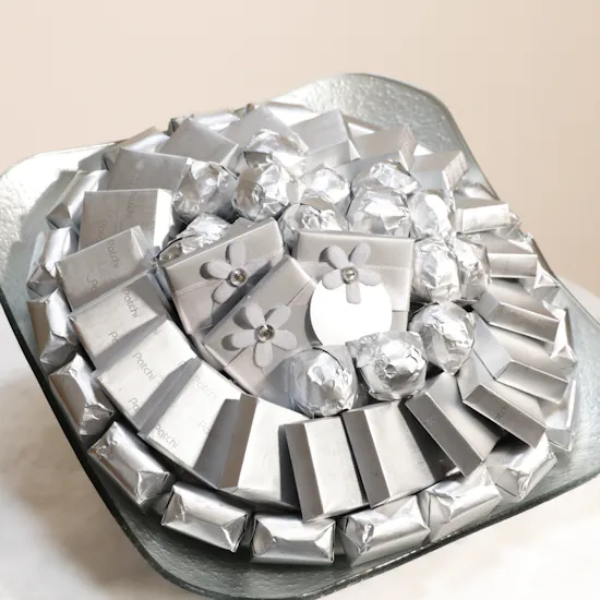 Patchi Silver Chocolate Tray