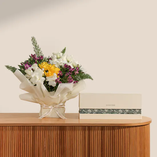 Bonbonniere Assorted Nut-Stuffed Dates Gift Set | The Lovely Gathering Flower Bouquet