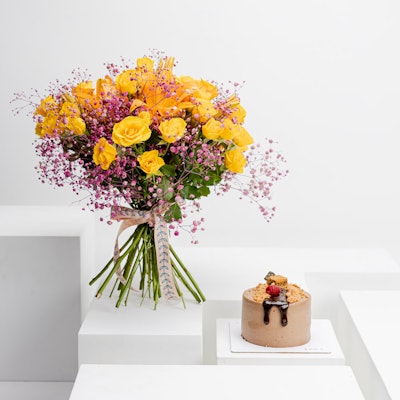 Voila Cookie Crumble Mini Cake | Sunset Bouquet